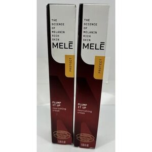 2 Mele Plump It Up Nourishing Facial Cream For Melanin‎ Rich Skin 1.35oz NEW